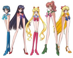 Sailor scouts long legs Meme Template