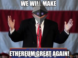 Make ethereum great again Meme Template