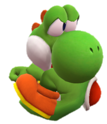 Yoshi looking behind him Meme Template