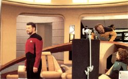 Commander Riker Behind The Scenes Meme Template