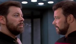 Riker Transporter Double Thomas Meme Template