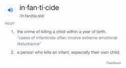 Infanticide definition Meme Template