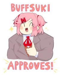 Buffsuki Approves! Meme Template