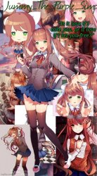 Monika temp #I forgor Meme Template