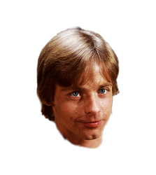 Luke Skywalker head png Meme Template