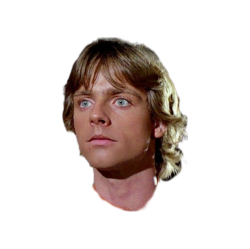 Star Wars Luke Skywalker head png Meme Template