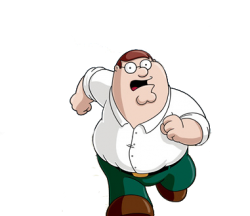 Peter Griffin Running Meme Template