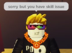 sorry but you have skill issue Meme Template