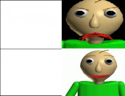 Baldi Template Meme Template