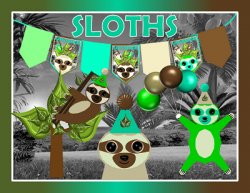 Sloths party Meme Template