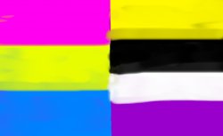 pansexual/nonbinary flag Meme Template