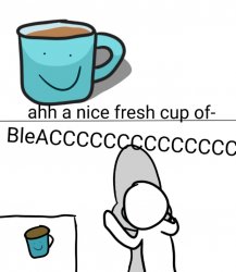 ahh a nice fresh cup of Meme Template