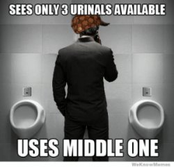 middle urinal Meme Template