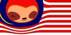 slothland flag deep-fried Meme Template