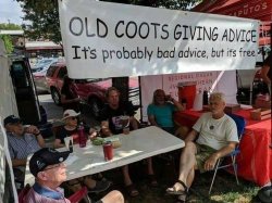 Old coots giving advice Meme Template