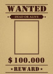 Wanted bounty Meme Template