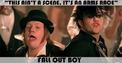 Fall out boy this ain’t a scene it’s an arms race Meme Template