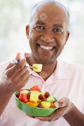 Man eating fruit Meme Template