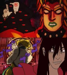 Dio vs Alucard Meme Template