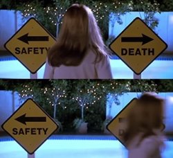 Scary Movie Safety Death Meme Template