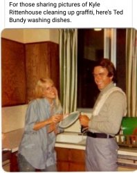 Ted Bundy washing dishes Meme Template