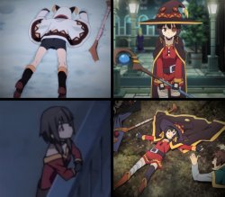 Waiting Megumin Meme Template