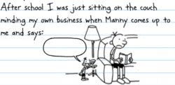 diary of a wimpy kid manny Meme Template