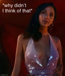 Gal Gadot why didn’t I think of that Meme Template