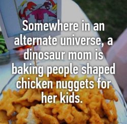 Dinosaur mom chicken nuggets Meme Template