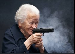 Grandma Gun Meme Template
