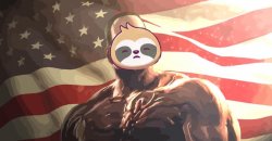Patriot sloth Meme Template