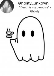 Ghosty_unkown announcement template Meme Template