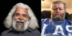 Jack Charles then and now Meme Template