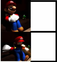Mario wakes up Meme Template