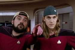 JAY & SILENT BOB ON THE ENTERPRISE, STAR TREK Meme Template