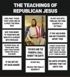 Republican Jesus teaching Meme Template