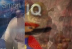 Shrek smort IQ good question Meme Template