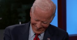 biden laughing Meme Template