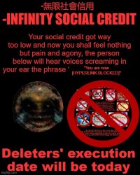 - Infinity Social Credit but there is no homophobic stuff. Meme Template