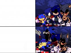 The four Sonics Meme Template