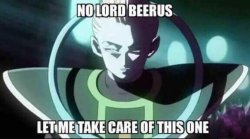 No lord Beerus, let me take care of this one Meme Template