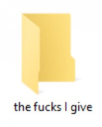 the f*cks I give Folder Meme Template