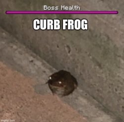 Curb Frog Meme Template