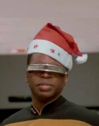 SANTA GEORDI, STAR TREK, LEVAR BURTON Meme Template