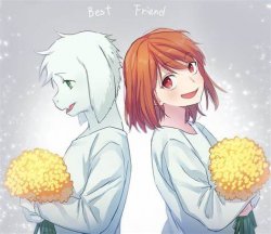 Asriel and Chara Meme Template