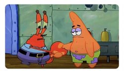 Patrick and Krabs Draw Meme Template