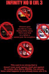 Infinity No U Lvl 3 Meme Template