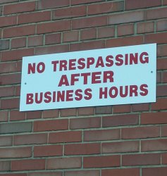 No Trespassing Meme Template