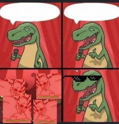 Dino Comic Good Ending Meme Template