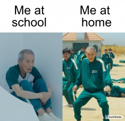 Me at home Meme Template